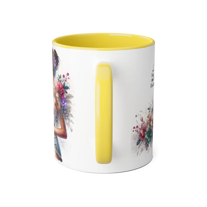 I Can Buy Myself Flowers Boho Floral Accent Mug – Perfect for Garden Lovers, Flower Enthusiasts, Gift for Birthdays, Mother's Day, Tea Lover