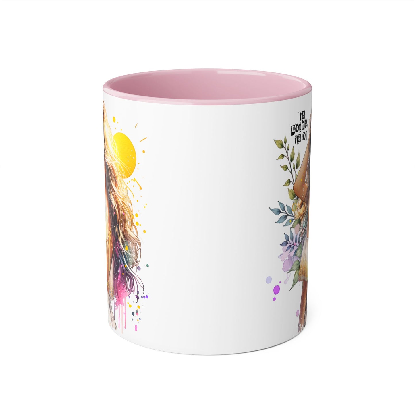 It's Not Me, It's You Humoristic Bohemian Accent Mug, 11oz - Perfect Gift for Art Lovers, Coffee Enthusiasts, Home Decor, Birthday Presents, Inspirational Design