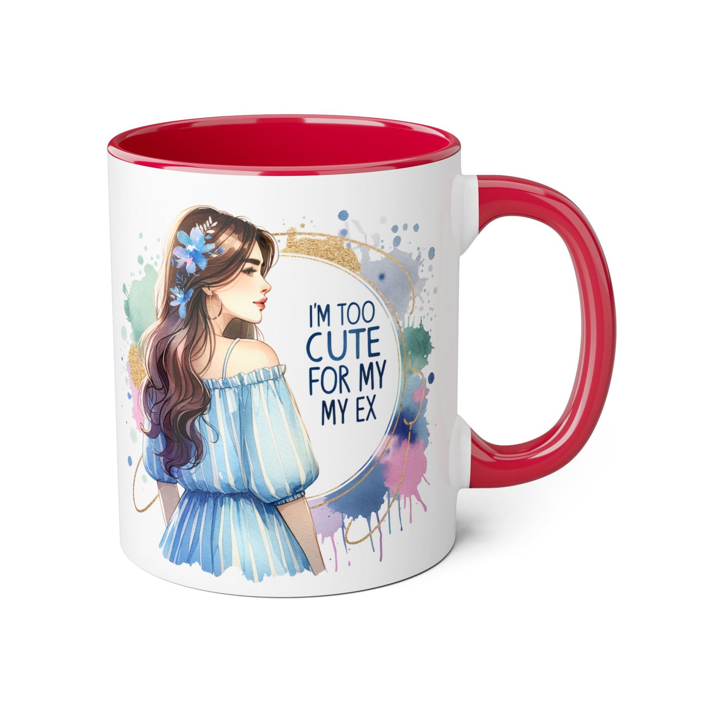 Cute Ex-Quote Accent Mug, Funny Gift for Best Friend, Coffee Lover, Unique kitchen Decor, Cute Quote Mug