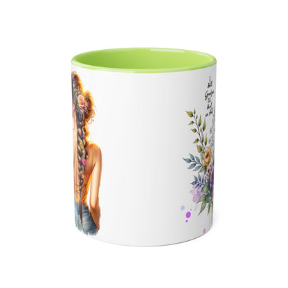 I Hold Grudges, I'll Heal in Hell  Humoristic Floral Inspirational Mug, Gift for Her, Coffee Cup, Boho Home Decor, Self-Care Reminder, Unique Tea Mug, Birthday Gift Idea