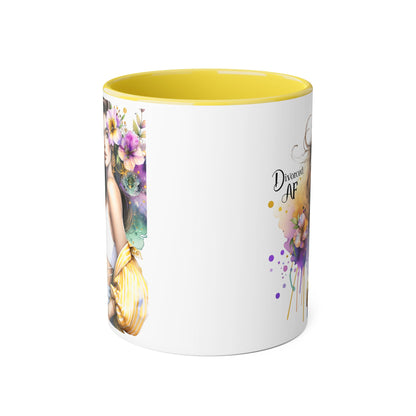 Chic Accent Coffee Mug - Stylish Floral Design, Perfect for Gift Giving, Motivational, Home Decor, Unique Drinkware