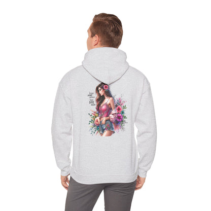 I Don`t  Make Mistakes, I Just Date Them Floral Bliss Unisex Hooded Sweatshirt - Cozy Gift, Bohemian Style, Comfortable Layer, Everyday Wear, Spring Fashion