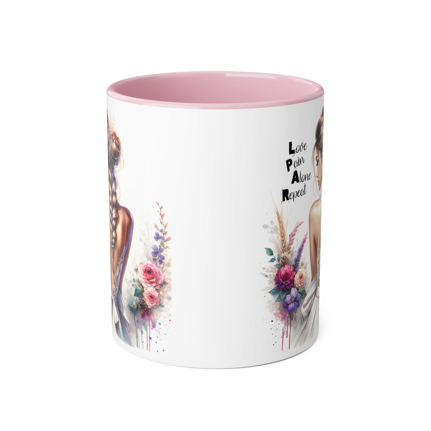 Elegant Artistry Accent Mug - Perfect for Tea Lovers, Gift for Her, Decorative Coffee Cup, Bridal Shower, Motivational Drinkware