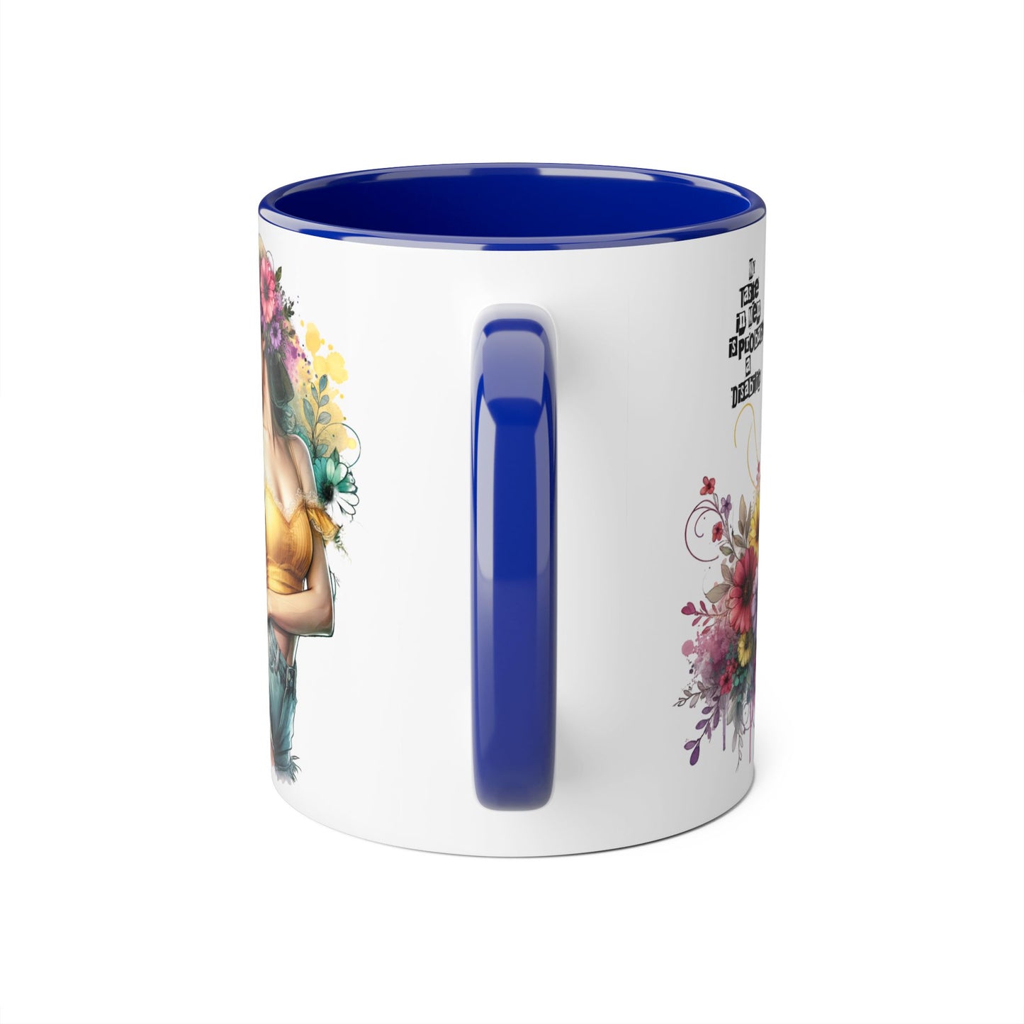 Funny Accent Mug - My Taste in Men is Probably a Disability Humor 11oz Cup