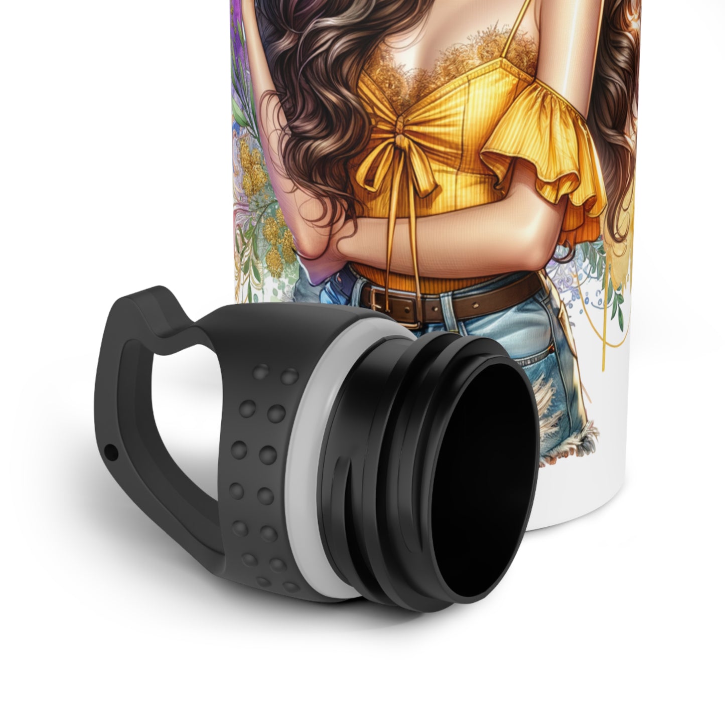 Thank U, Next Stylish Stainless Steel Water Bottle with Inspirational Design, Eco-Friendly Water Bottle, Gift for Her, Workout Hydration, Travel Companion