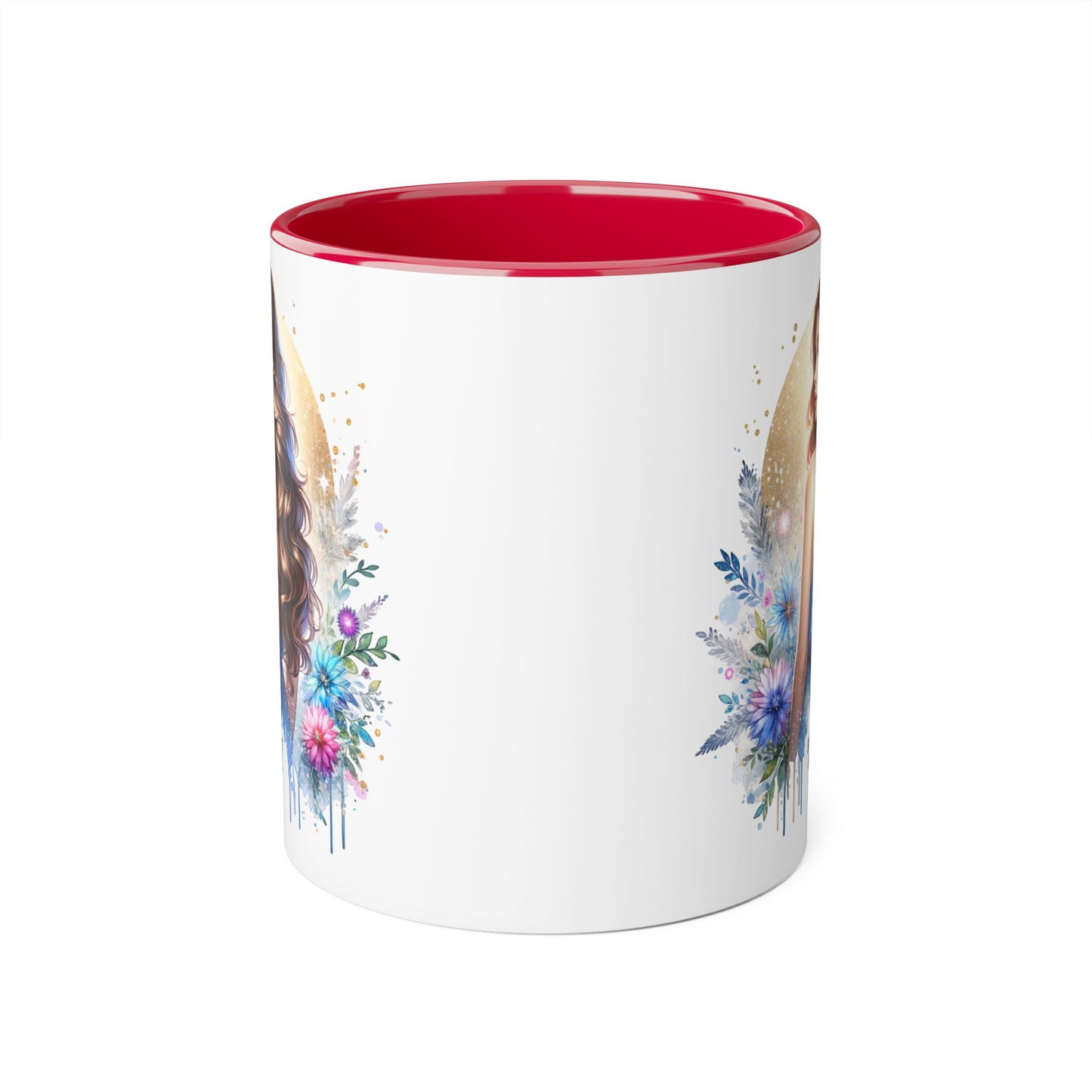 Straight Outta Divorced Humoristic Floral Accent Mugs - Unique Gift for Coffee Lovers, Home Decor, Birthday Gift, Art Mug, Personalized Drinkware