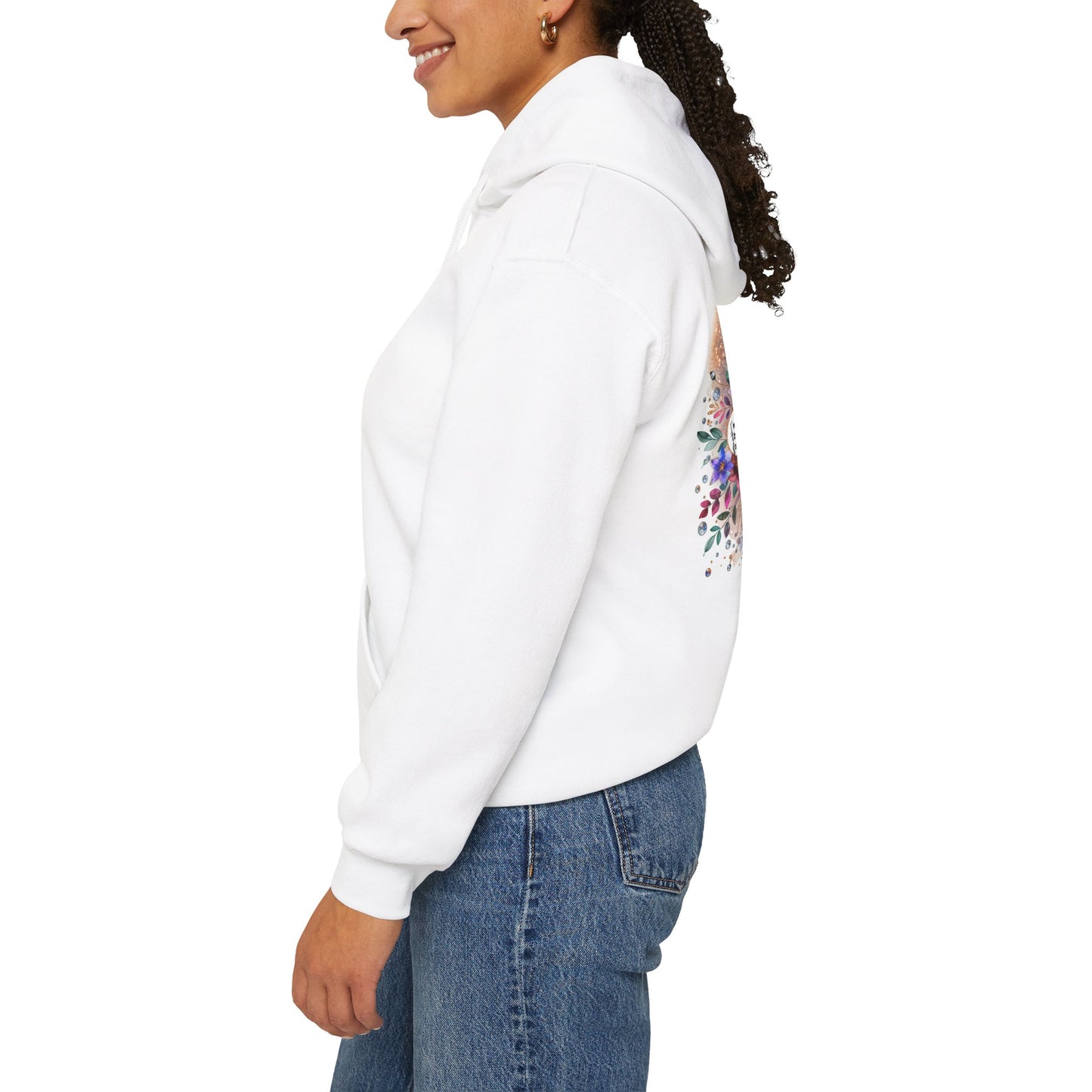 I'm Too Cute For My Ex Floral Art Hoodie, Cozy Sweatshirt, Unique Gift for Women, Fashionable Layering Piece, Perfect for Spring Celebrations