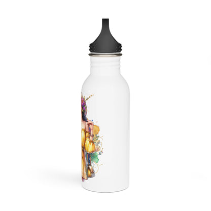 Bohemian Aesthetic Stainless Steel Water Bottle - "I Am My Own Happily Ever After " Design