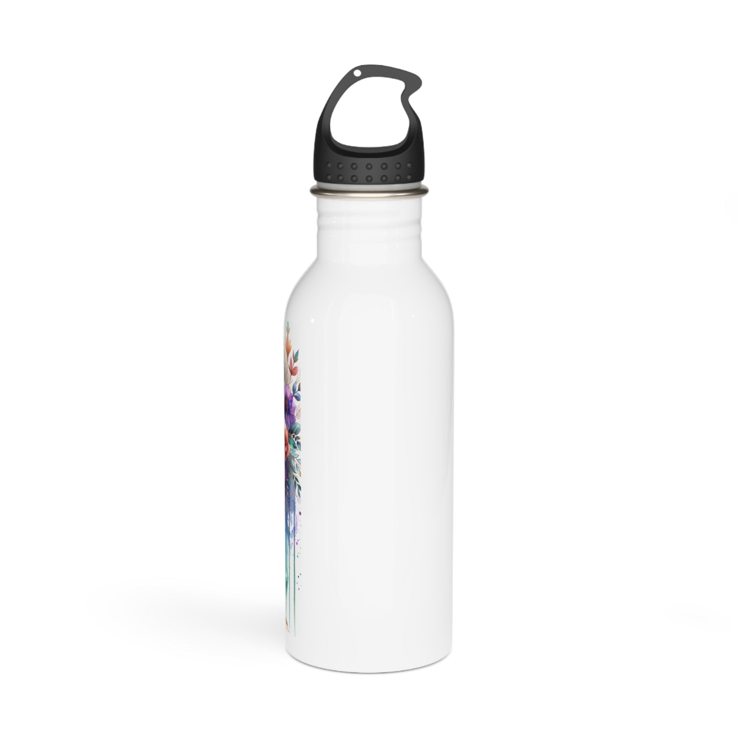 I Am My Own Happily Ever After Floral Inspirational Stainless Steel Water Bottle - Eco-Friendly Outdoor Drinkware