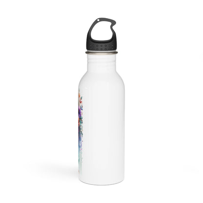 I Am My Own Happily Ever After Floral Inspirational Stainless Steel Water Bottle - Eco-Friendly Outdoor Drinkware