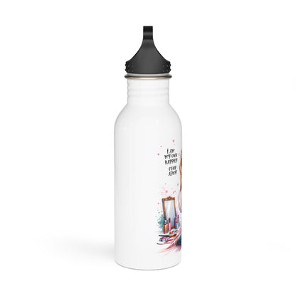 I Am My Own Happily Ever After Stainless Steel Water Bottle - Stylish & Inspirational Design for Women
