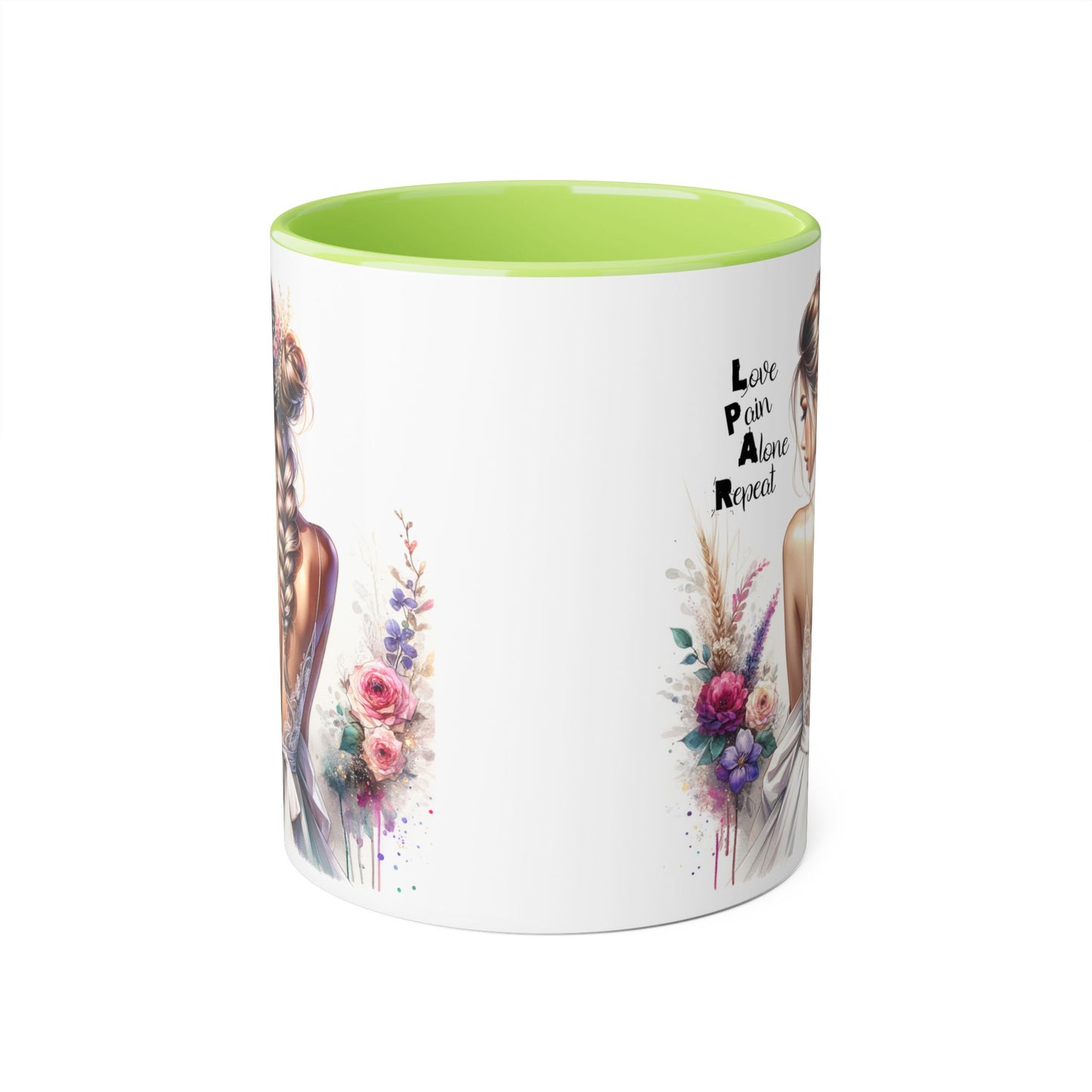 Elegant Artistry Accent Mug - Perfect for Tea Lovers, Gift for Her, Decorative Coffee Cup, Bridal Shower, Motivational Drinkware