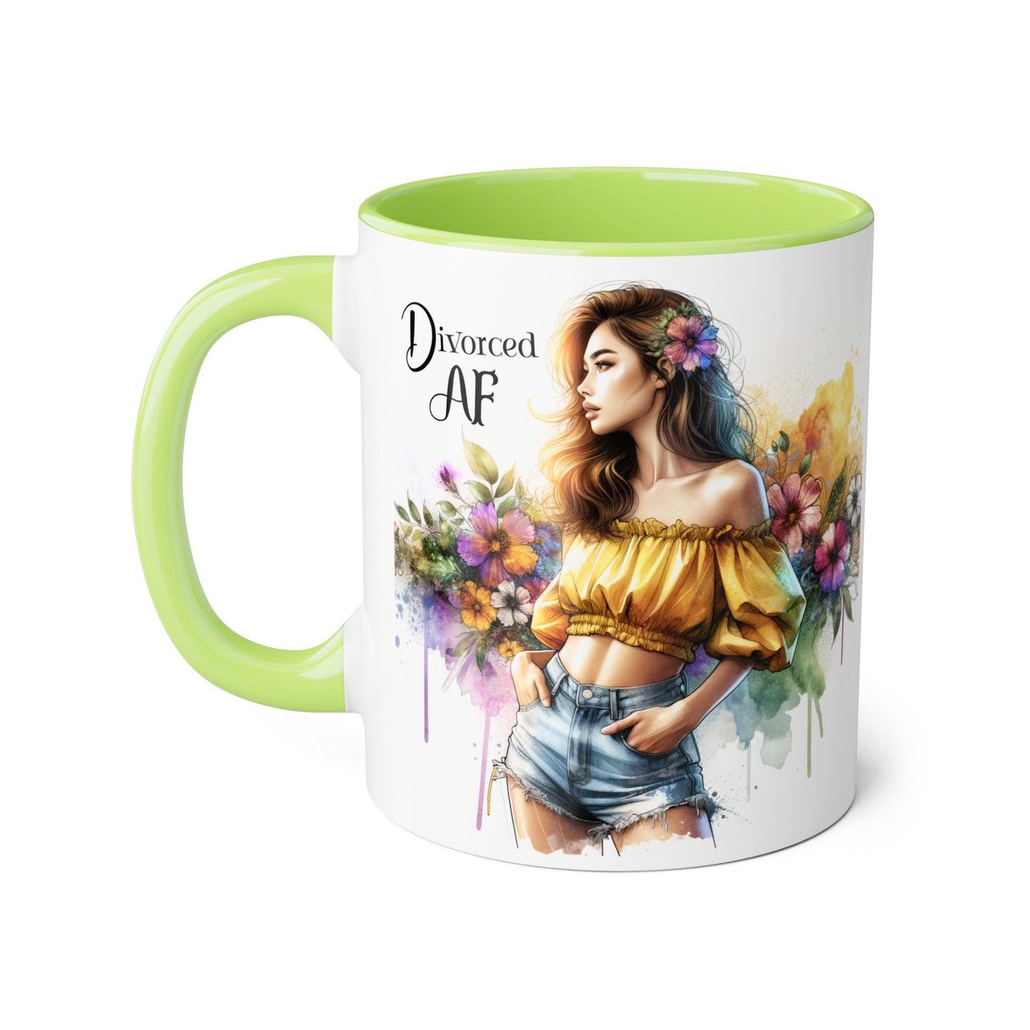 Empowering Divorced AF Accent Mug | Inspirational Coffee Cup for Fostering Positivity, Self-Care, Gifts for Newly Divorced, [...]