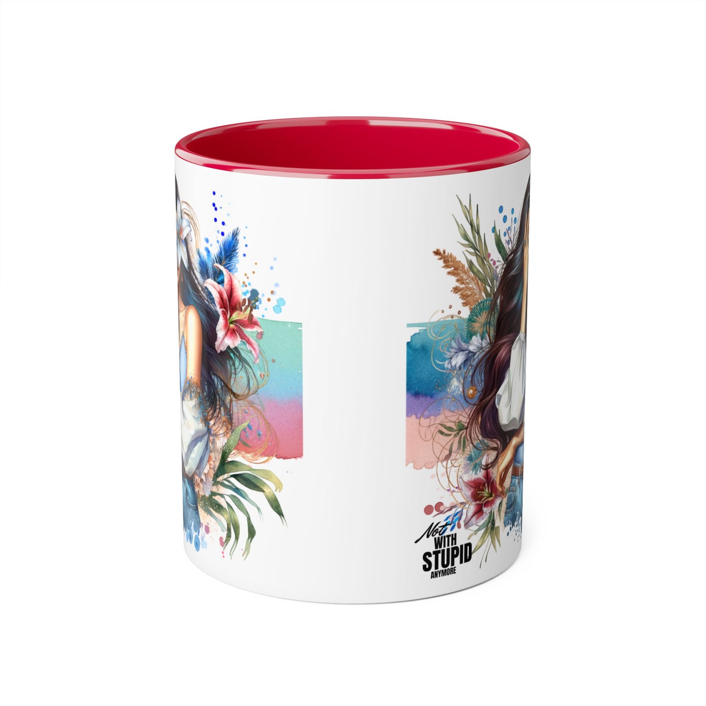 Mug - Not With Stupid Anymore Humoristic 11oz Accent Mug