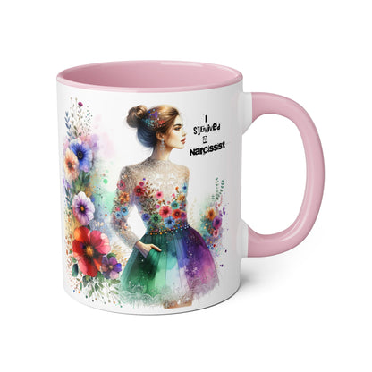 Colorful Floral Quotes Coffee Mug, Gift for Flower Lovers, Inspirational Mug, Unique Tea Cup, Perfect for Birthdays