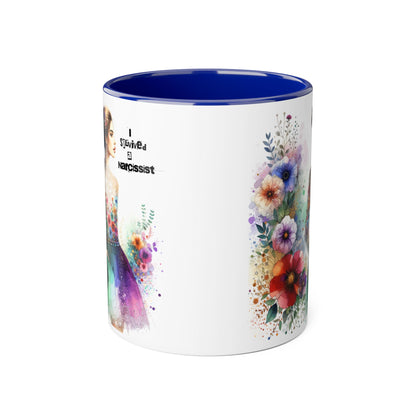 Colorful Floral Quotes Coffee Mug, Gift for Flower Lovers, Inspirational Mug, Unique Tea Cup, Perfect for Birthdays
