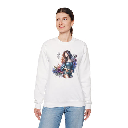 Lost You And Found Me Whimsical Floral Crewneck Sweatshirt | 'Until You Came to Me' Quote | Cozy Gift for Her, Floral Sweatshirt, Relaxed Style, Casual Wear