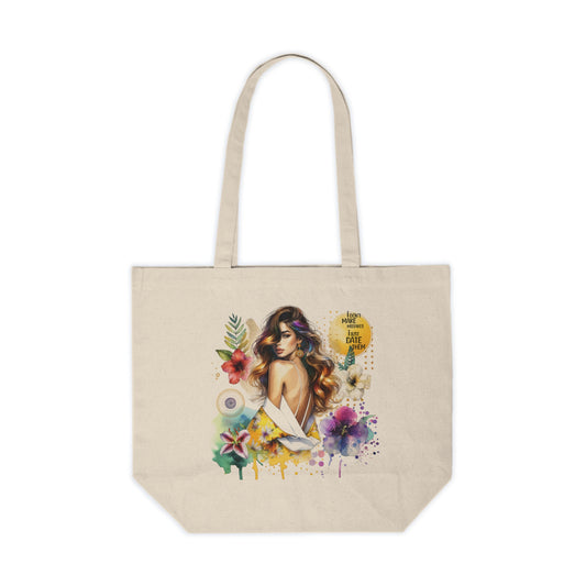 I Don`t Make Mistakes, I Just Date Them Elegant Art Tote Bag for Everyday Use, Eco-Friendly Canvas Carrier, Perfect for Shopping, Gifts, Beach Days, Art Lovers