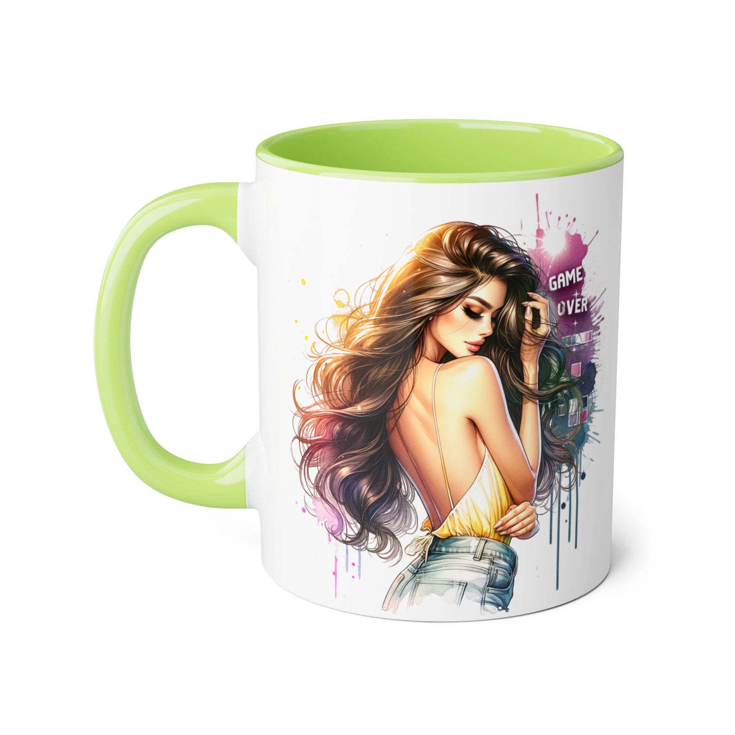Vibrant Artist Accent Mug - Perfect for Coffee Lovers, Unique Gift Idea, Trendy Drinkware, Stylish Home Decor, Birthday or Celebration