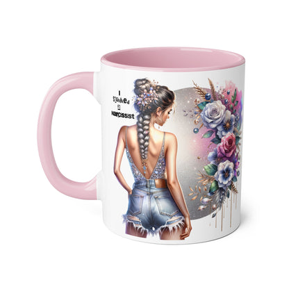 Bohemian Accent Mug with Floral Design | Inspirational Gift, Coffee Mug, Home Decor, Unique Art Mug, Perfect for Any Occasion