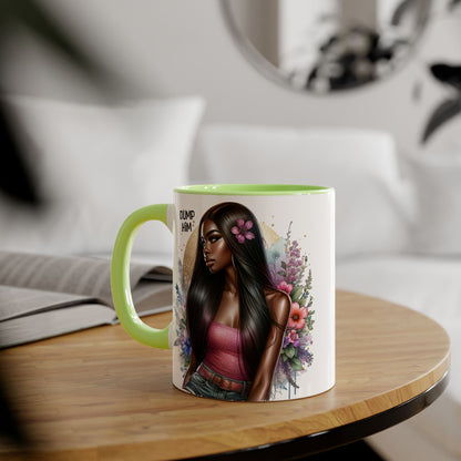 Empowerment Mug, Stylish Art Mug, Coffee Lover Gift, Inspirational Mug, Unique Art Mug, Affirmation Gift