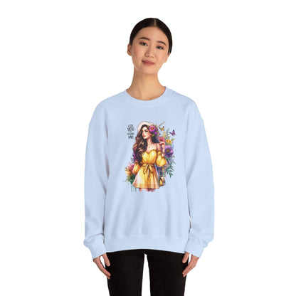 Lost You And Found Me Floral Art Crewneck Sweatshirt, Cozy Unisex Sweater, Gift for Her, Spring Fashion, Inspirational Apparel