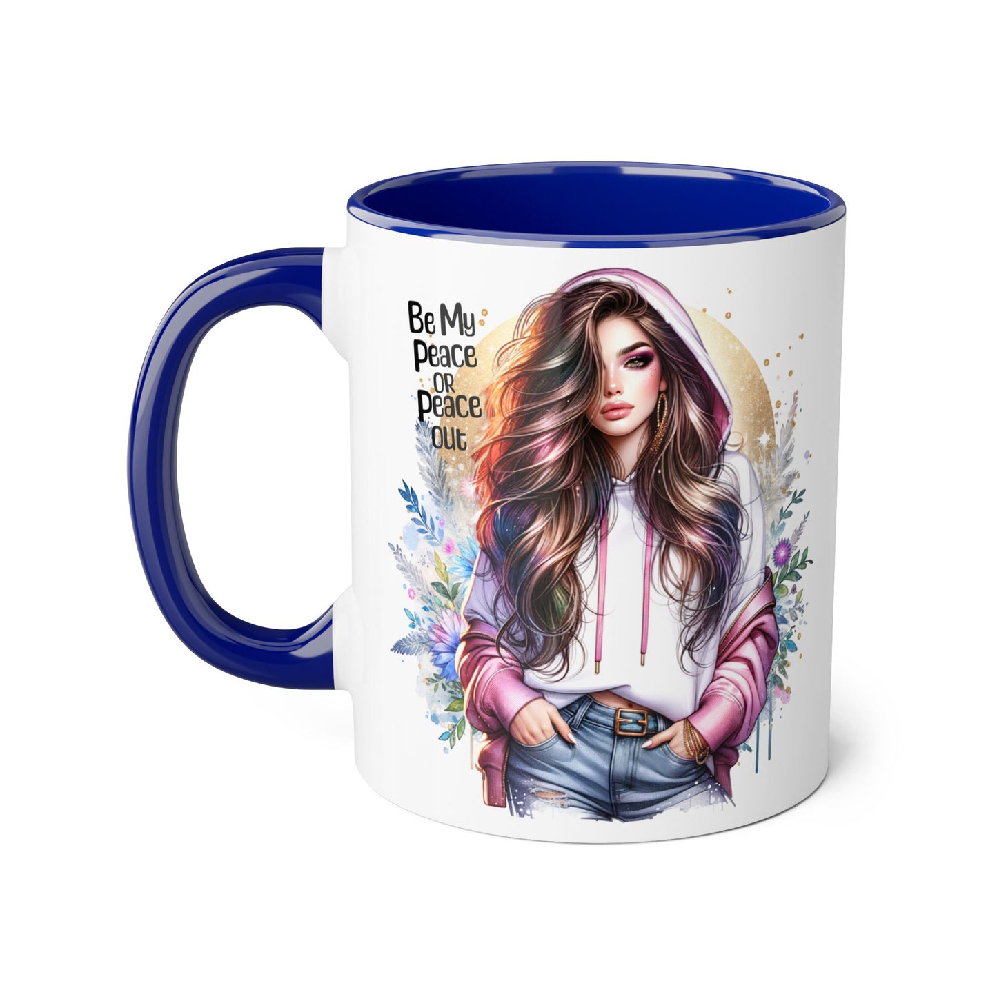 Mug - Be My Peace or Peace Out Accent Mug