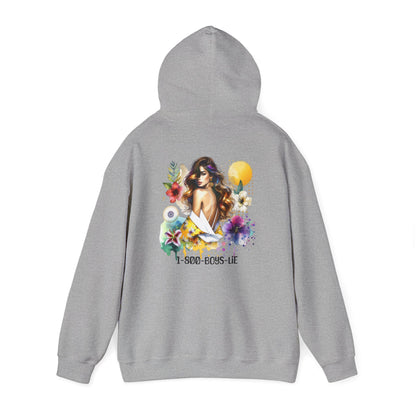 1-800-Boys-Lie Tropical Vibe Hoodie - Unisex Heavy Blend Sweatshirt for Beach Lovers, Summer Style, Gift for Her, Casual Wear, Boho Chic Fashion