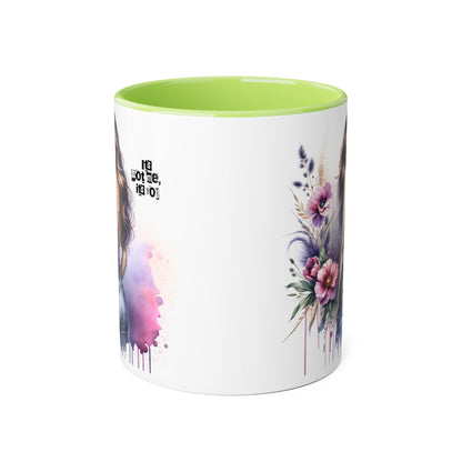 It's Not Me, It's You Humoristic Floral Art Accent Mug