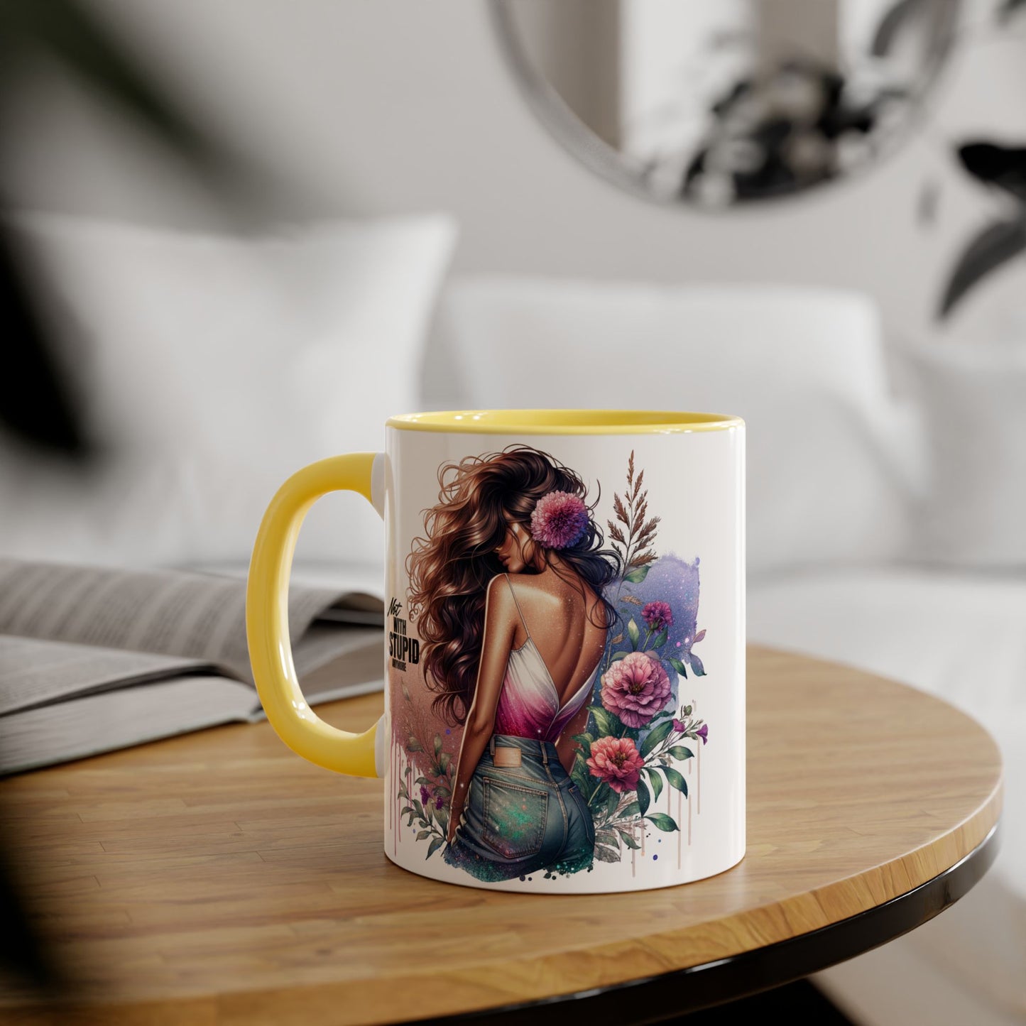 Mug - Not With Stupid Anymore Humoristic 11oz Accent Mug