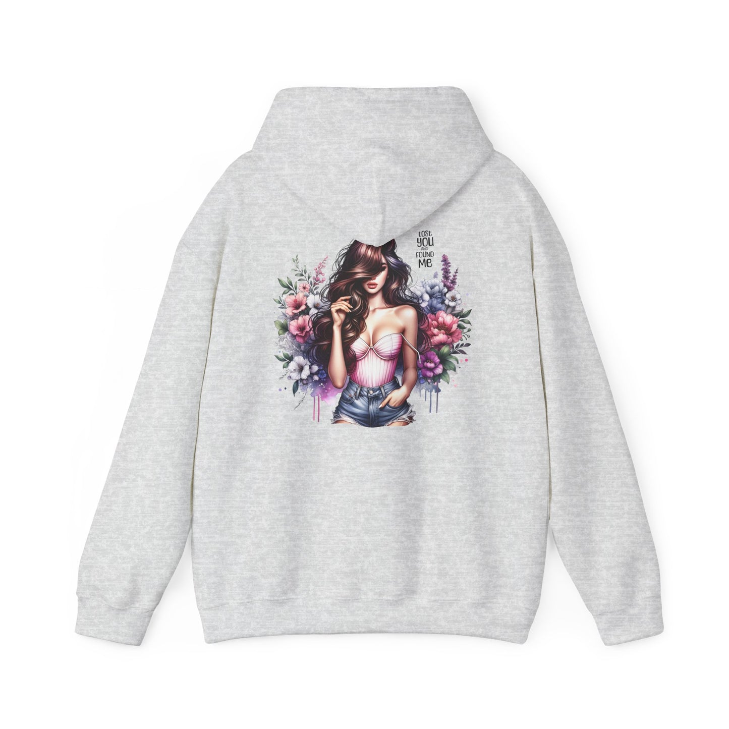 Breakup Hoodie - Unisex Hooded Sweatshirt Lost You and Found Me Design