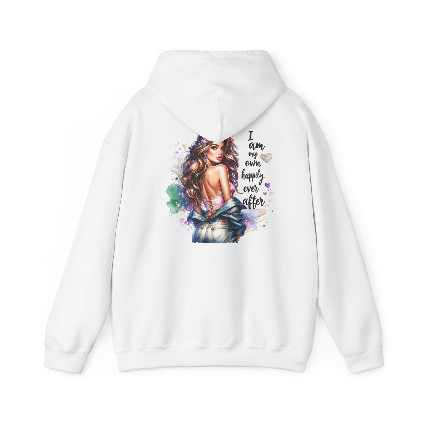 Inspiring Unisex Hooded Sweatshirt - "I Am My Own Happily Ever After " Design - Cozy & Stylish