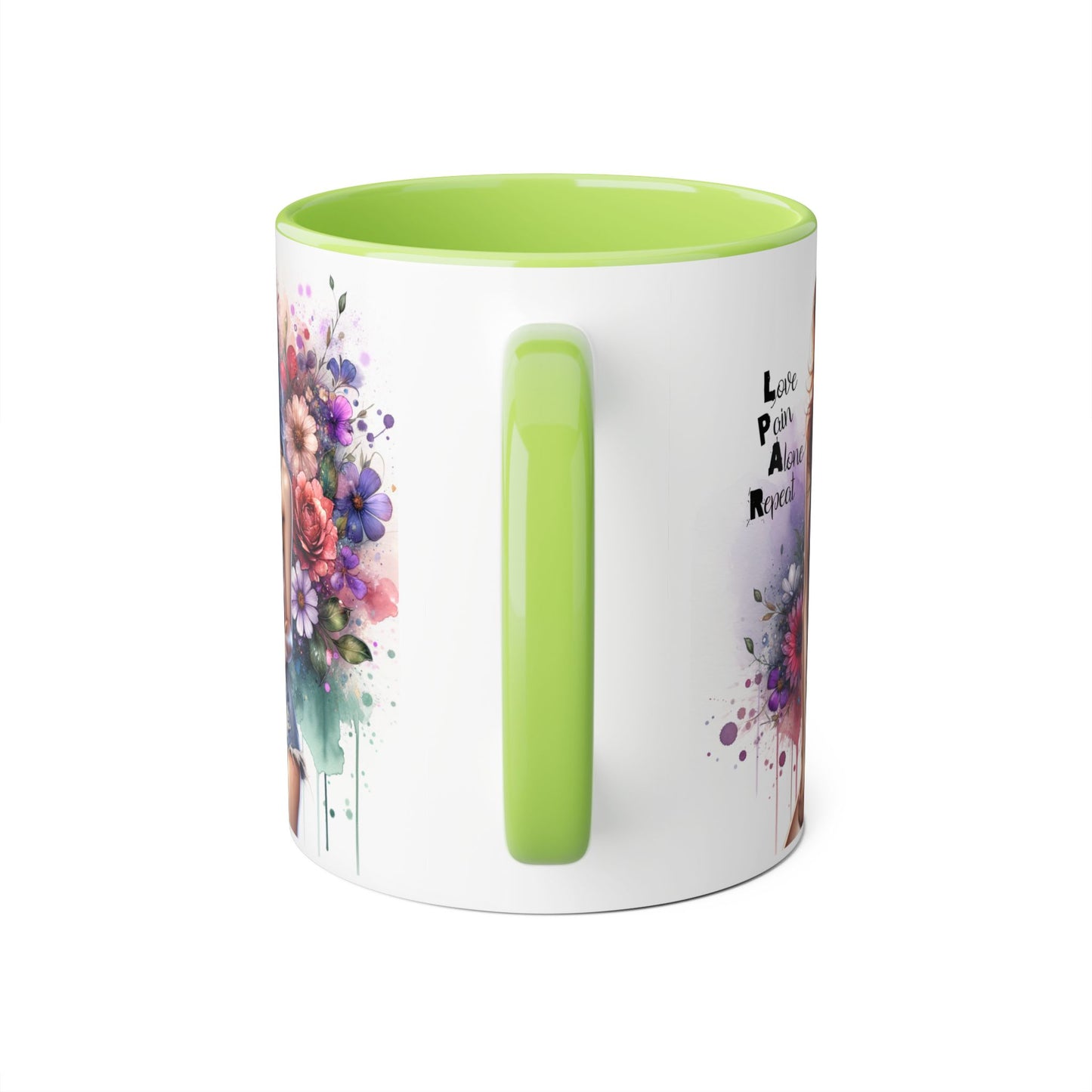 Floral Design Mug, Artistic Coffee Cup, Unique Gift, Vibrant Home Decor, Inspirational Drinkware, Birthday Present