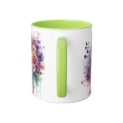 Floral Design Mug, Artistic Coffee Cup, Unique Gift, Vibrant Home Decor, Inspirational Drinkware, Birthday Present