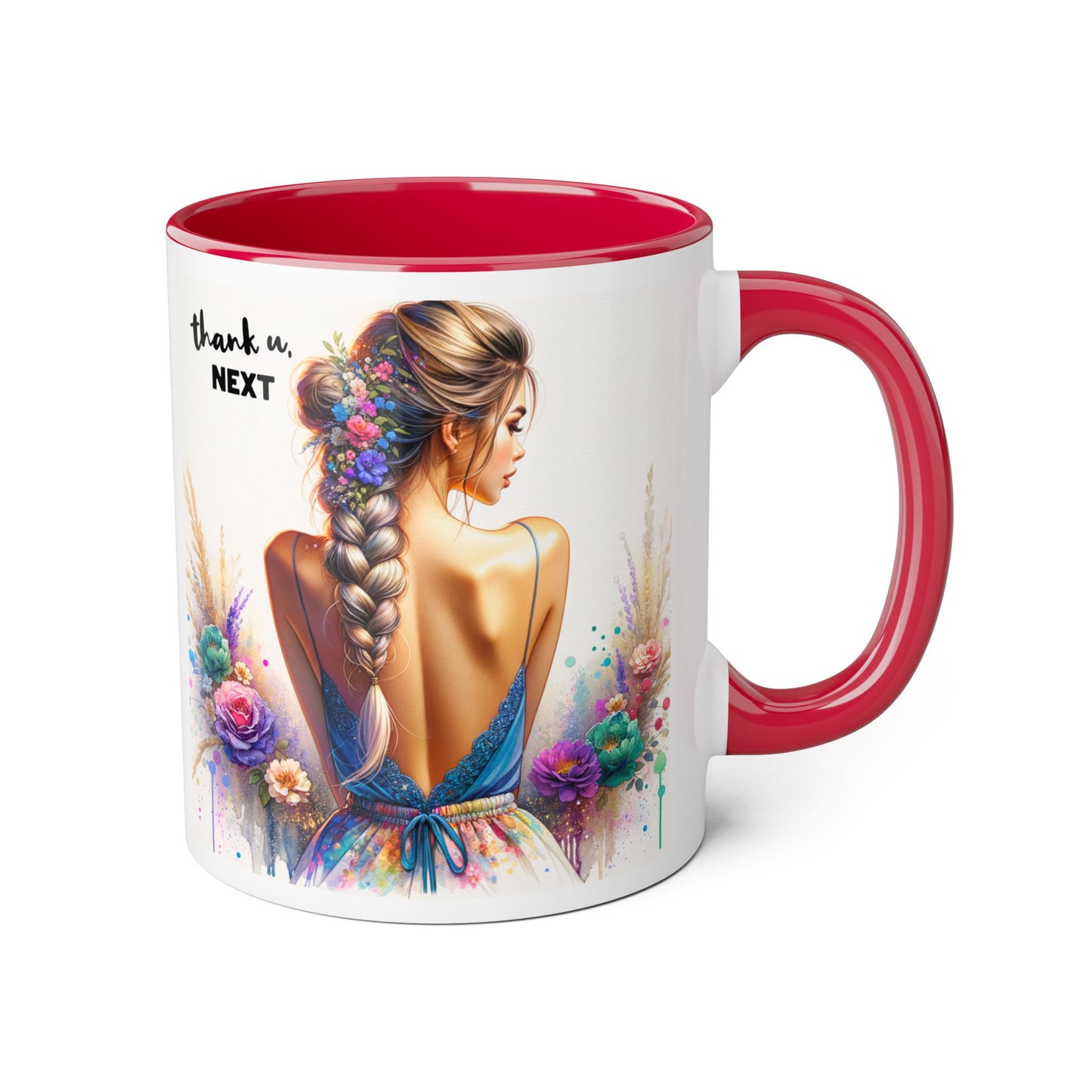 Thank U, Next Colorful Floral Thank You Mug - Perfect Gift for Friends, Birthdays, Celebrations, Coffee Lovers, Tea Time