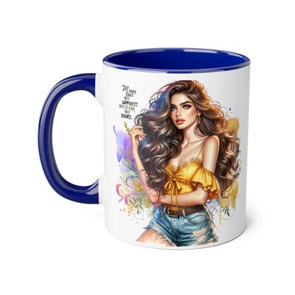 Money Can't Buy Happiness But It Can Buy Divorce Humoristic Empowering Accent Mug, Inspirational Coffee Cup, Artful Drinkware for Self-Care, Perfect Gift for Birthdays, Motivational Decor