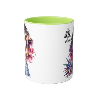 Funny Accent Mug - My Taste in Men is Probably a Disability Humor 11oz Cup