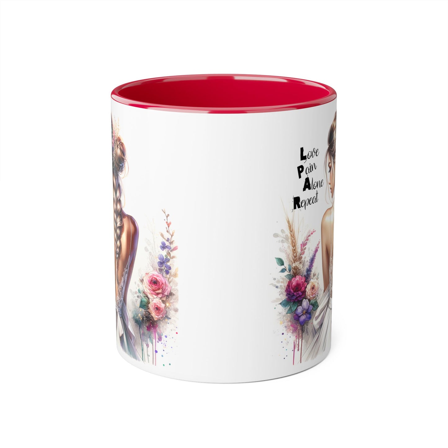 Elegant Artistry Accent Mug - Perfect for Tea Lovers, Gift for Her, Decorative Coffee Cup, Bridal Shower, Motivational Drinkware