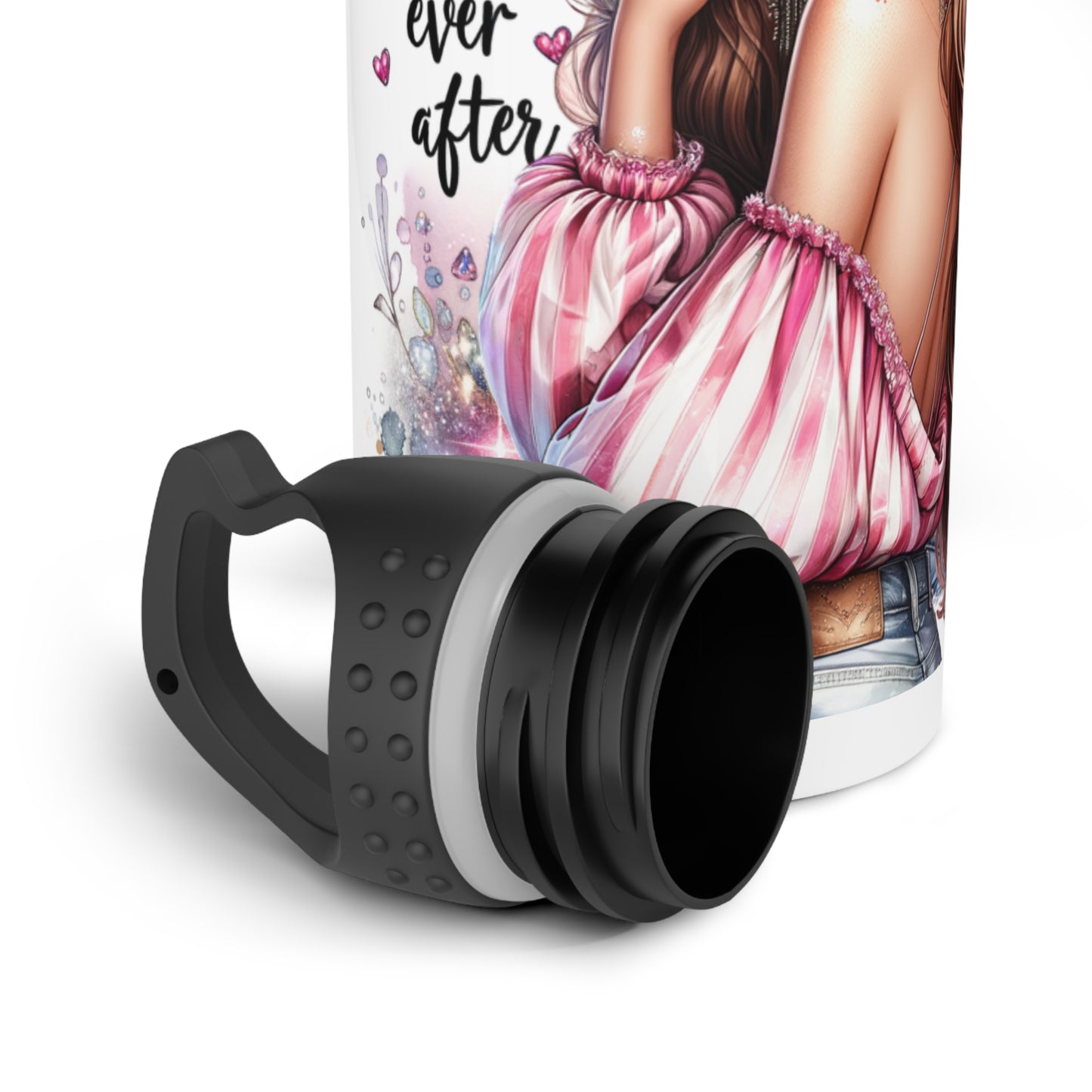 I Am My Own Happily Ever After Chic Stainless Steel Water Bottle with Inspiring Quotes | Stylish Hydration for Women | Perfect Gift for Birthdays, Self-Care, and Wellness