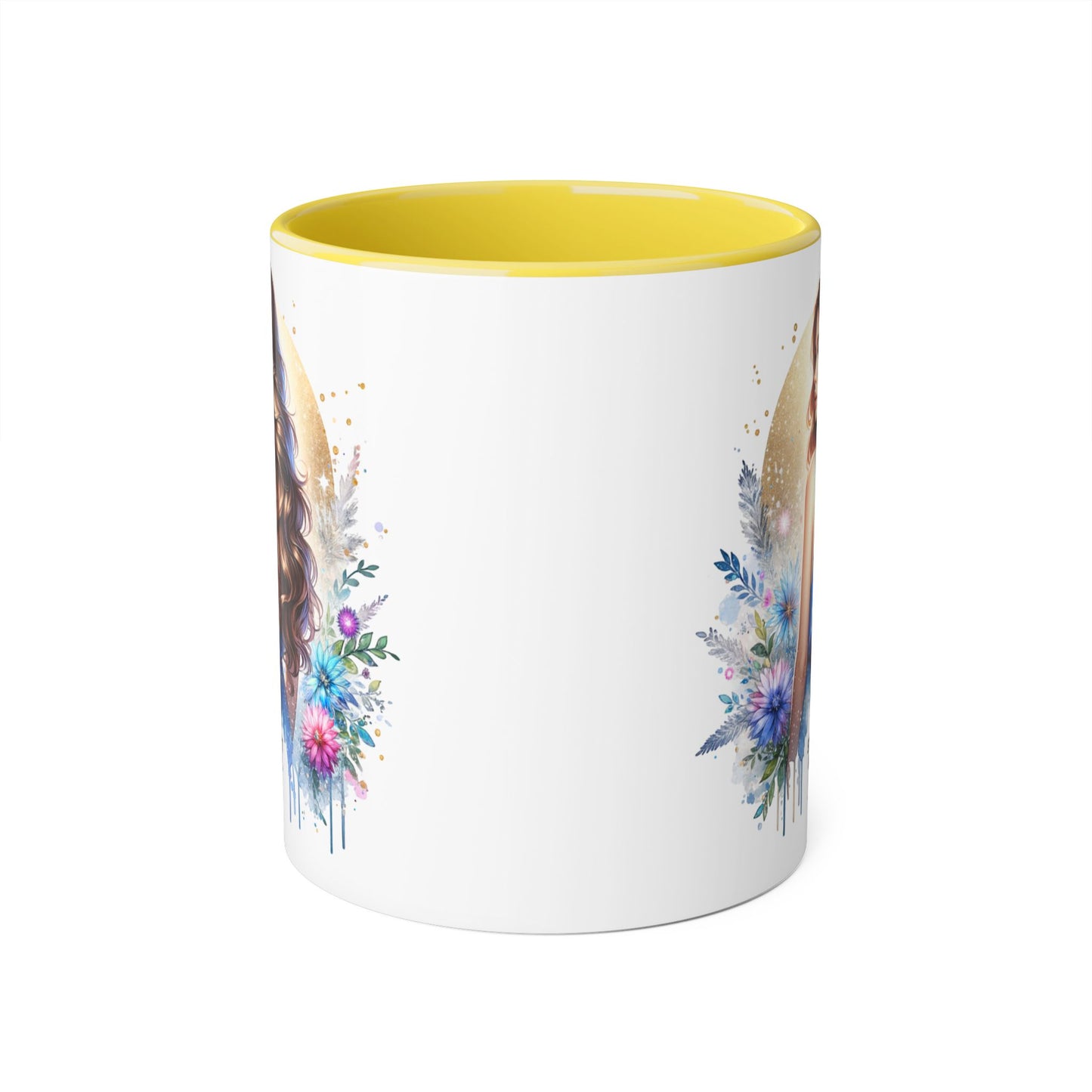 Straight Outta Divorced Humoristic Floral Accent Mugs - Unique Gift for Coffee Lovers, Home Decor, Birthday Gift, Art Mug, Personalized Drinkware