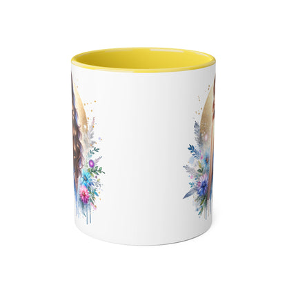 Straight Outta Divorced Humoristic Floral Accent Mugs - Unique Gift for Coffee Lovers, Home Decor, Birthday Gift, Art Mug, Personalized Drinkware