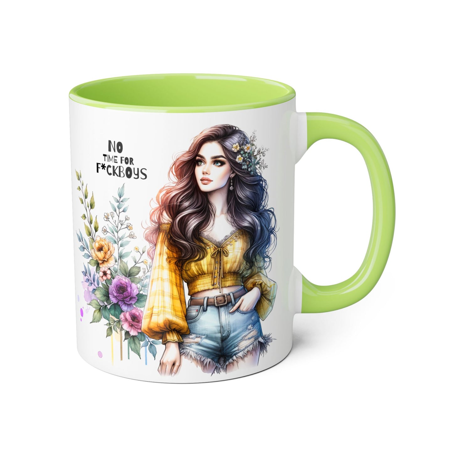 Funny Accent Mug - No Time For F*boys 11oz