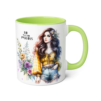Funny Accent Mug - No Time For F*boys 11oz