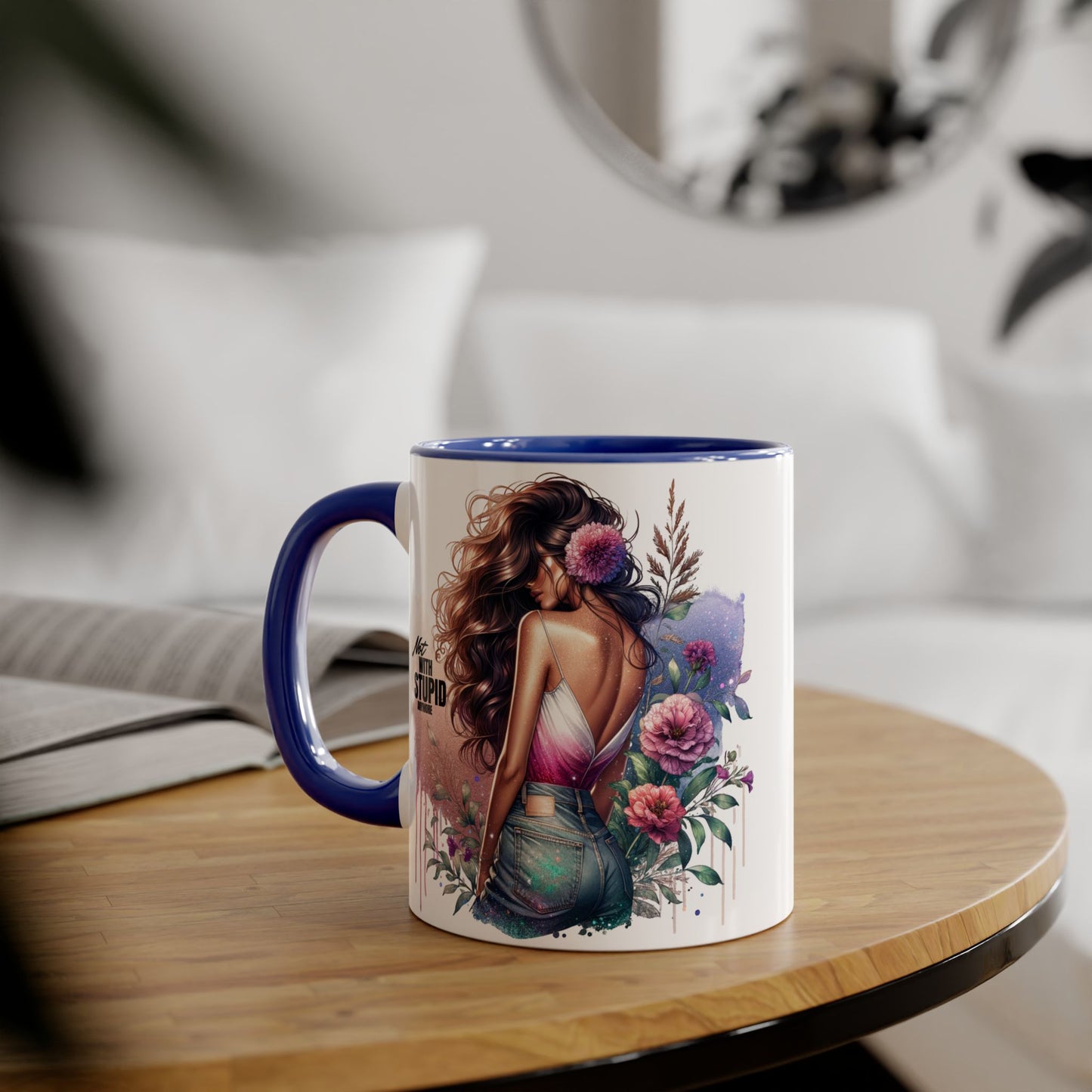 Mug - Not With Stupid Anymore Humoristic 11oz Accent Mug