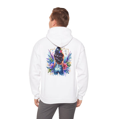 I Don`t Make Mistakes, I Just Date Them Colorful Floral Back Design Hooded Sweatshirt, Cozy Unisex Hoodie, Graphic Sweatshirt, Gift for Her, Stylish Casual Wear