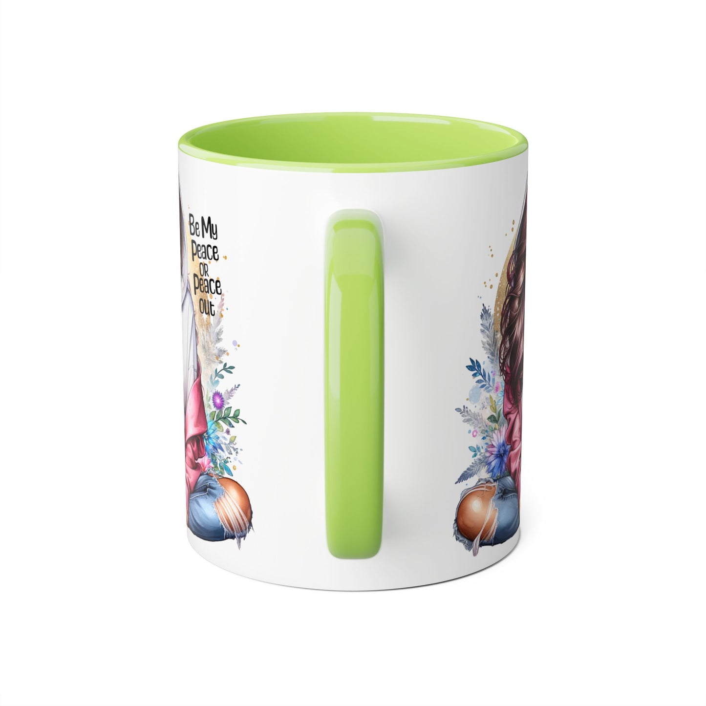 Be My Peace or Peace Out Accent Mug