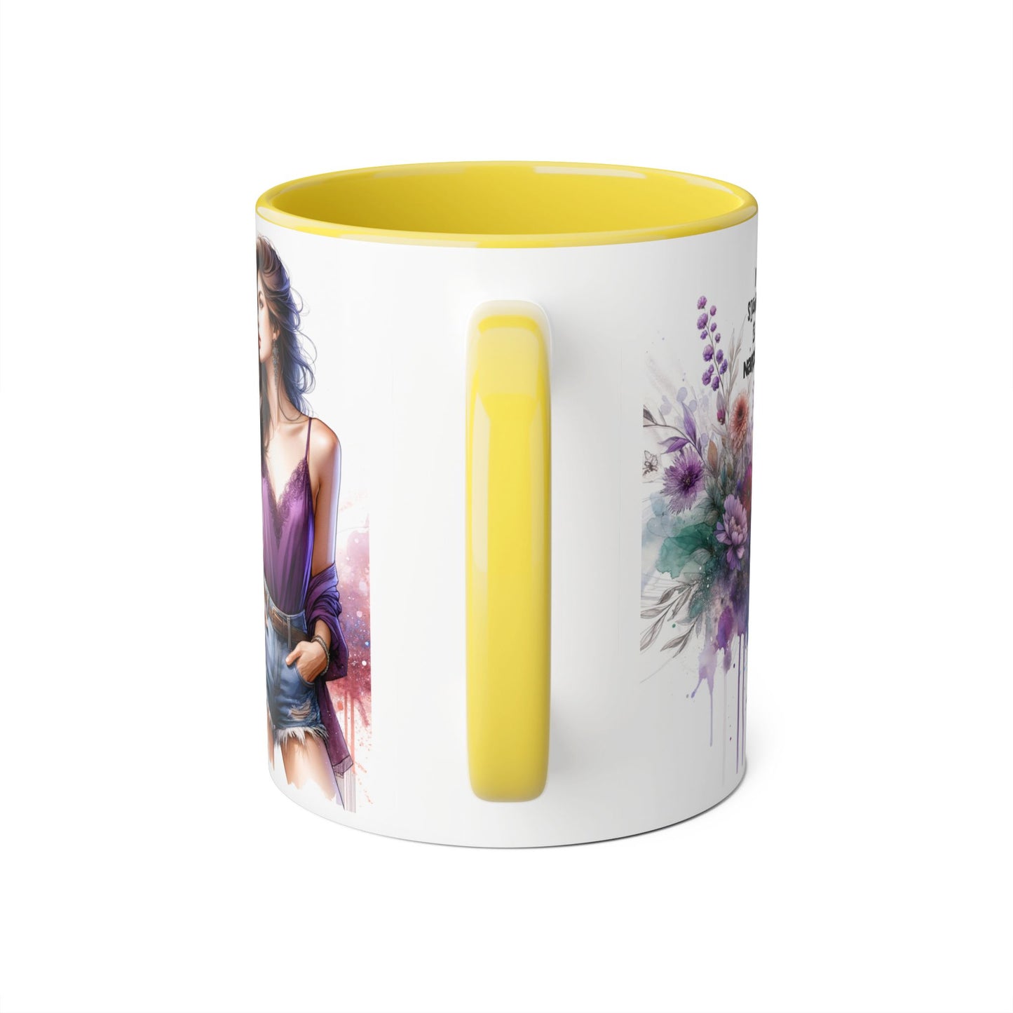 Stylish Quote Mug, Fashion Lover Gift, Narcissist Coffee Cup, Floral Design Mug, Unique Drinkware for Her