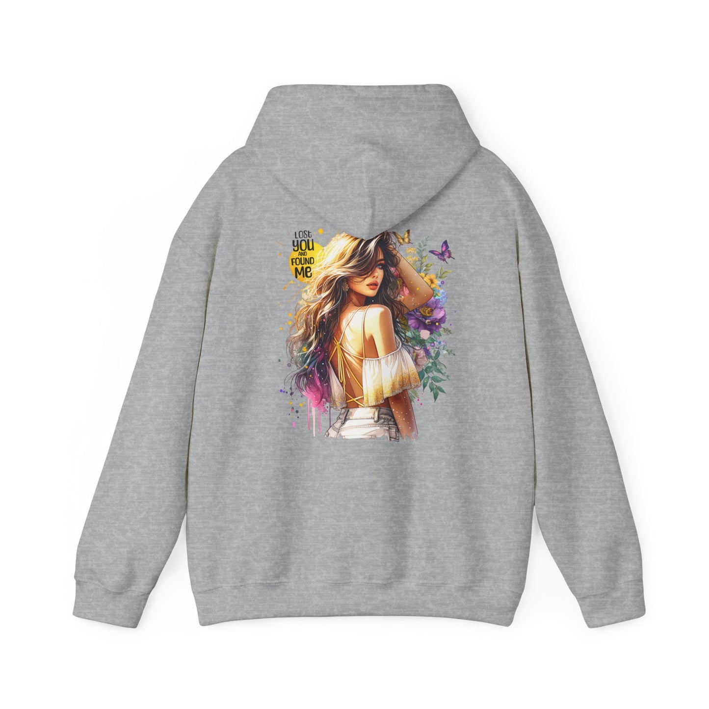 Breakup Hoodie - Unisex Hooded Sweatshirt Lost You and Found Me Design