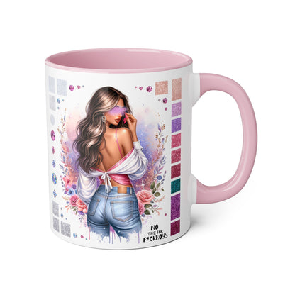 Funny Accent Mug - No Time For F*boys 11oz