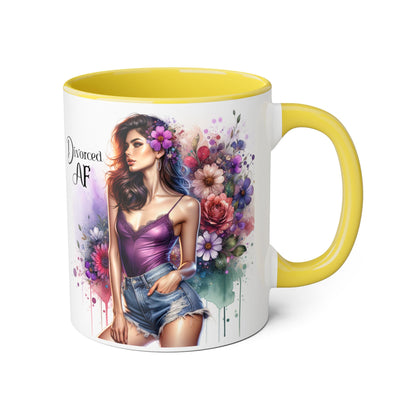 Mug - Divorced AF 11oz Accent Mug
